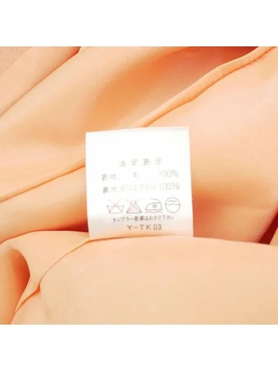 Dior Vintage Jacket Short Sleeve Short Length Wool M Orange - Picture 9 of 9